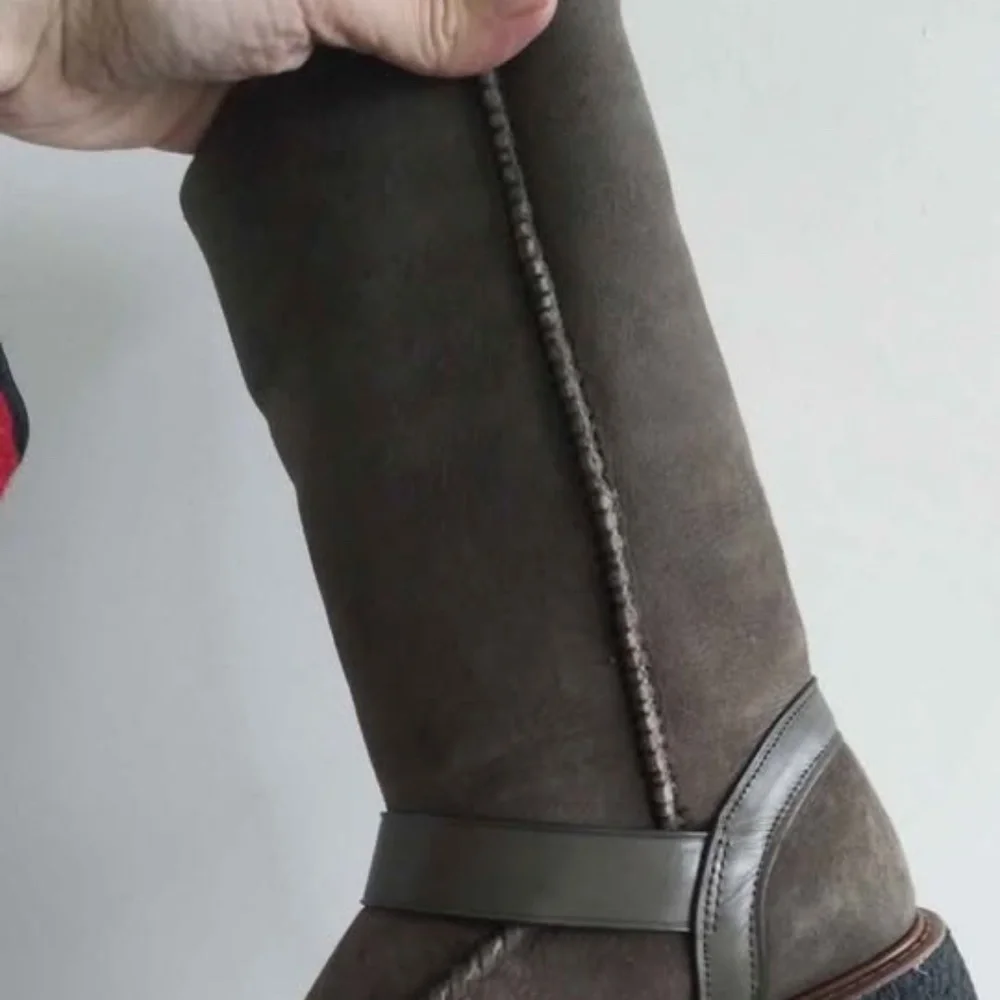 Coach Moto Genuine Shearling Boots size  8B - Picture 9 of 10